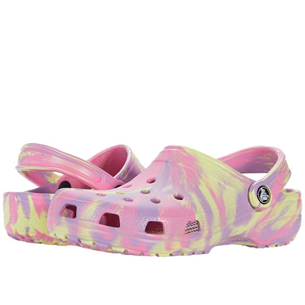 BRAND NEW! Pink Lemonade/multi Junior Girl Crocs!!